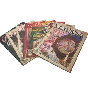 Holiday Christmas Cross Stitch Needlework patterns vintage magazines